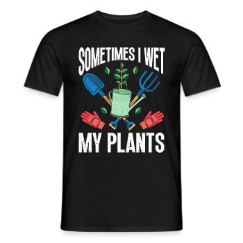 Pflanzen Gartenarbeit Gärtner Landschaftsarchitekt - Männer T-Shirt - Schwarz - Vorne - AI Model Male 178 light (178cm)