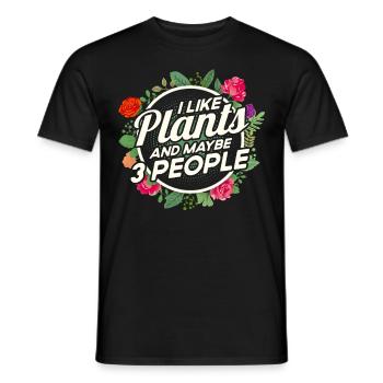 Pflanzen Gartenarbeit Gärtner Landschaftsarchitekt - Männer T-Shirt - Schwarz - Vorne - AI Model Male 178 light (178cm)