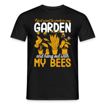 Pflanzen Gartenarbeit Gärtner Landschaftsarchitekt - Männer T-Shirt - Schwarz - Vorne - AI Model Male 178 light (178cm)