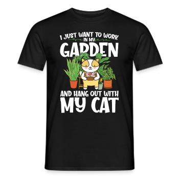 Pflanzen Gartenarbeit Gärtner Landschaftsarchitekt - Männer T-Shirt - Schwarz - Vorne - AI Model Male 178 light (178cm)