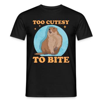 Murmeltiere Mankai Groundhog Munggen Geschenk - Männer T-Shirt - Schwarz - Vorne - AI Model Male 178 light (178cm)