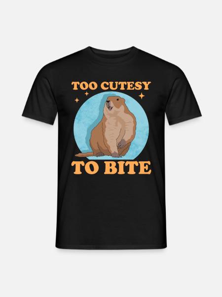 Marmots Mankai Groundhog Munggen Gift - Men's T-Shirt - black