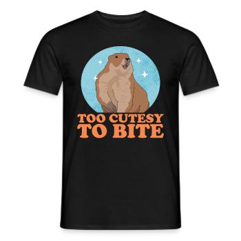 Murmeltiere Munggen Mankai Groundhog Geschenk - Männer T-Shirt - Schwarz - Vorne - AI Model Male 178 light (178cm)