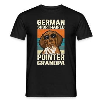 German Shorthair Grandpa | Dog Owner Gift - Men's T-Shirt - black - Front - AI Model Male 178 light (178cm)