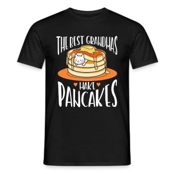 Pancakes Food Lover Best Pancake Maker - Men's T-Shirt - black - Front - AI Model Male 178 light (178cm)