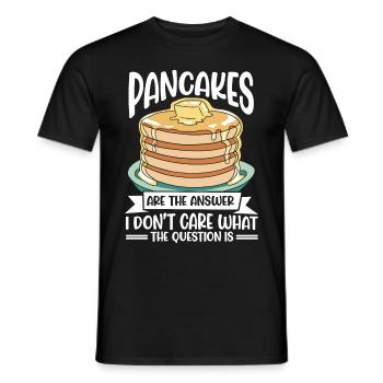 Pancakes Food Lover Best Pancake Maker - Men's T-Shirt - black - Front - AI Model Male 178 light (178cm)