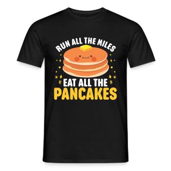 Pancakes Food Lover Best Pancake Maker - Men's T-Shirt - black - Front - AI Model Male 178 light (178cm)