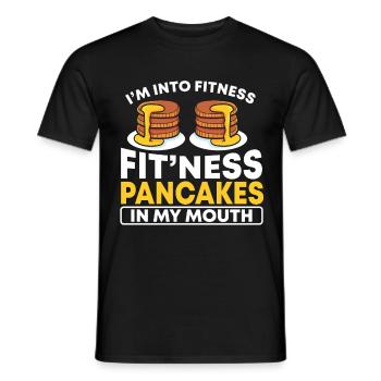 Pancakes Food Lover Best Pancake Maker - Men's T-Shirt - black - Front - AI Model Male 178 light (178cm)