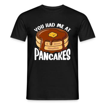 Pancakes Food Lover Best Pancake Maker - Men's T-Shirt - black - Front - AI Model Male 178 light (178cm)