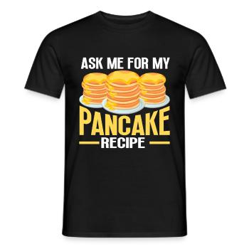 Pancakes Food Lover Best Pancake Maker - Men's T-Shirt - black - Front - AI Model Male 178 light (178cm)