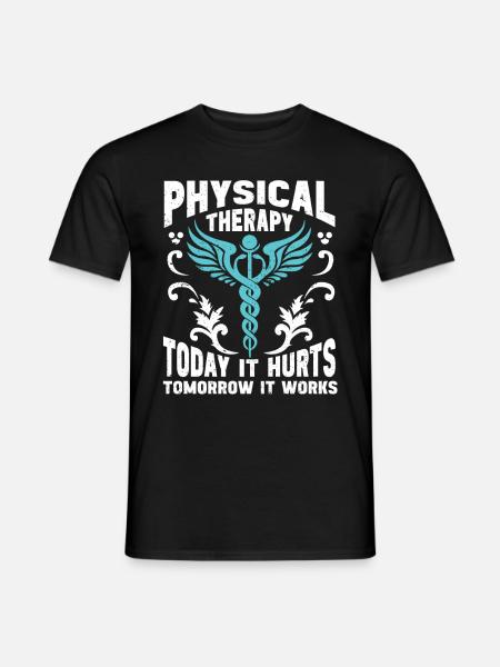 Physiotherapie Physiotherapeut Physio - Männer T-Shirt - Schwarz