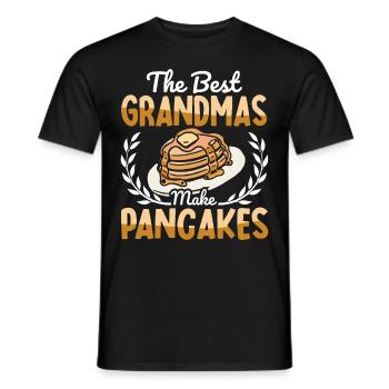 Pancakes Food Lover Best Pancake Maker - Men's T-Shirt - black - Front - AI Model Male 178 light (178cm)