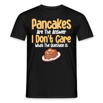 Pancakes Food Lover Best Pancake Maker - Men's T-Shirt - black - Front - AI Model Male 178 light (178cm)