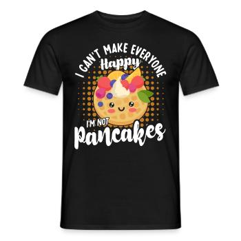 Pancakes Food Lover Best Pancake Maker - Men's T-Shirt - black - Front - AI Model Male 178 light (178cm)