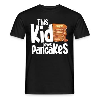 Pancakes Food Lover Best Pancake Maker - Men's T-Shirt - black - Front - AI Model Male 178 light (178cm)