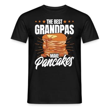 Pancakes Food Lover Best Pancake Maker - Men's T-Shirt - black - Front - AI Model Male 178 light (178cm)