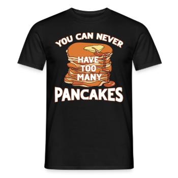 Pancakes Food Lover Best Pancake Maker - Men's T-Shirt - black - Front - AI Model Male 178 light (178cm)