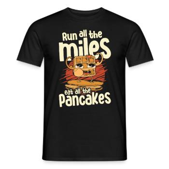 Pancakes Food Lover Best Pancake Maker - Men's T-Shirt - black - Front - AI Model Male 178 light (178cm)