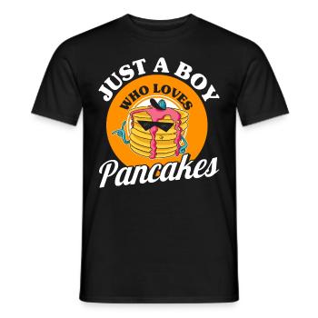 Pancakes Food Lover Best Pancake Maker - Men's T-Shirt - black - Front - AI Model Male 178 light (178cm)