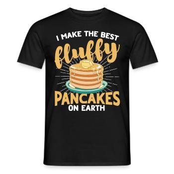 Pancakes Food Lover Best Pancake Maker - Men's T-Shirt - black - Front - AI Model Male 178 light (178cm)