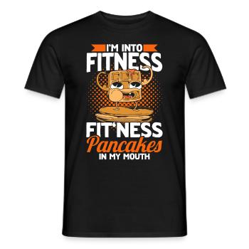 Pancakes Food Lover Best Pancake Maker - Men's T-Shirt - black - Front - AI Model Male 178 light (178cm)