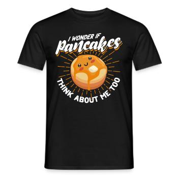 Pancakes Food Lover Best Pancake Maker - Men's T-Shirt - black - Front - AI Model Male 178 light (178cm)