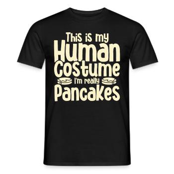 Pancakes Food Lover Best Pancake Maker - Men's T-Shirt - black - Front - AI Model Male 178 light (178cm)