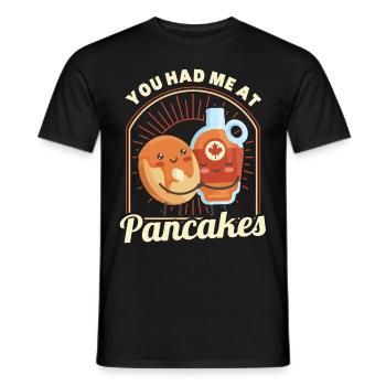 Pancakes Food Lover Best Pancake Maker - Men's T-Shirt - black - Front - AI Model Male 178 light (178cm)