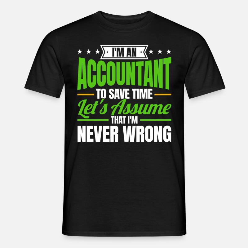 Buchhalter Geschenk Buchhaltung Steuer Cpa - Männer T-Shirt - Schwarz