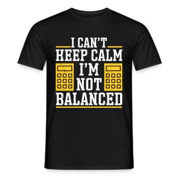 Buchhalter Geschenk Buchhaltung Steuer Cpa - Männer T-Shirt - Schwarz - Vorne - AI Model Male 178 light (178cm)