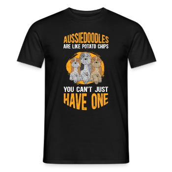Aussiedoodle Dog Owners Chiens Cadeau - T-shirt homme - noir - Devant - AI Model Male 178 light (178cm)