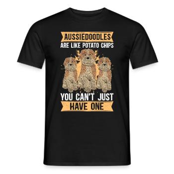 Aussiedoodle Chiens Dog Propriétaire Cadeau - T-shirt homme - noir - Devant - AI Model Male 178 light (178cm)
