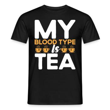 Teetrinker Geschenk Tasse Tee Liebhaber - Männer T-Shirt - Schwarz - Vorne - AI Model Male 178 light (178cm)