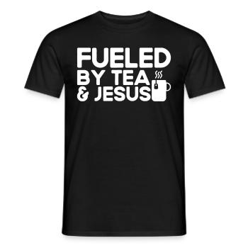Teetrinker Geschenk Tasse Tee Liebhaber - Männer T-Shirt - Schwarz - Vorne - AI Model Male 178 light (178cm)