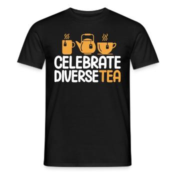 Teetrinker Geschenk Tasse Tee Liebhaber - Männer T-Shirt - Schwarz - Vorne - AI Model Male 178 light (178cm)