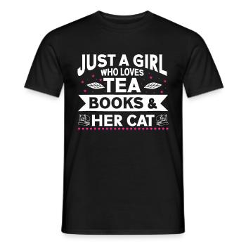 Teetrinker Geschenk Tasse Tee Liebhaber - Männer T-Shirt - Schwarz - Vorne - AI Model Male 178 light (178cm)
