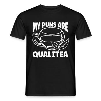 Teetrinker Geschenk Tasse Tee Liebhaber - Männer T-Shirt - Schwarz - Vorne - AI Model Male 178 light (178cm)