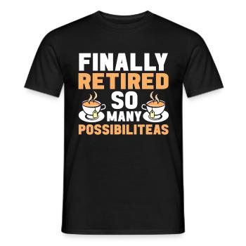 Teetrinker Geschenk Tasse Tee Liebhaber - Männer T-Shirt - Schwarz - Vorne - AI Model Male 178 light (178cm)