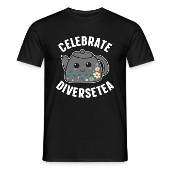 Teetrinker Geschenk Tasse Tee Liebhaber - Männer T-Shirt - Schwarz - Vorne - AI Model Male 178 light (178cm)