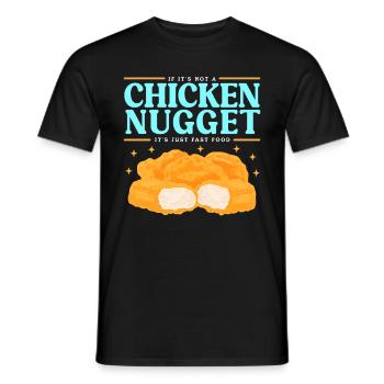 Chicken Nuggets Huhn Nuggets Fast Food Geschenk - Männer T-Shirt - Schwarz - Vorne - AI Model Male 178 light (178cm)