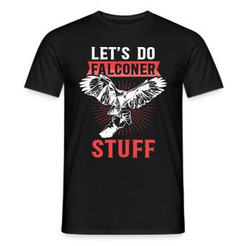 Falkner Falknerei Beizjagd Falken Jagd Geschenk - Männer T-Shirt - Schwarz - Vorne - AI Model Male 178 light (178cm)