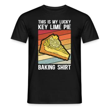 Cake Lemon Cake Lime Cake Gift - Men's T-Shirt - black - Front - AI Model Male 178 light (178cm)