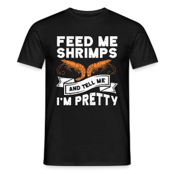 Seafood lover gift seafood - Men's T-Shirt - black - Front - AI Model Male 178 light (178cm)