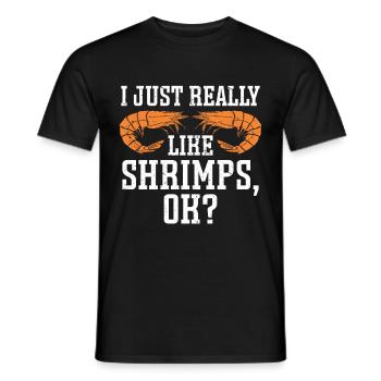 Cadeau amateur de fruits de mer fruits de mer - T-shirt homme - noir - Devant - AI Model Male 178 light (178cm)