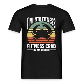 Cadeau amateur de fruits de mer fruits de mer - T-shirt homme - noir - Devant - AI Model Male 178 light (178cm)