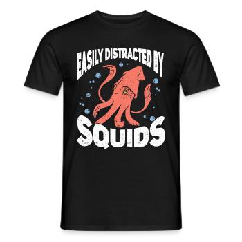 Seafood lover gift seafood - Men's T-Shirt - black - Front - AI Model Male 178 light (178cm)