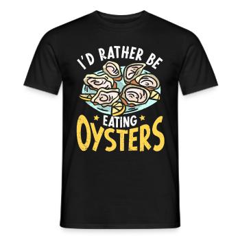 Seafood lover gift seafood - Men's T-Shirt - black - Front - AI Model Male 178 light (178cm)