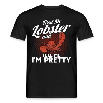 Seafood Lover Gift Seafood - Men's T-Shirt - black - Front - AI Model Male 178 light (178cm)