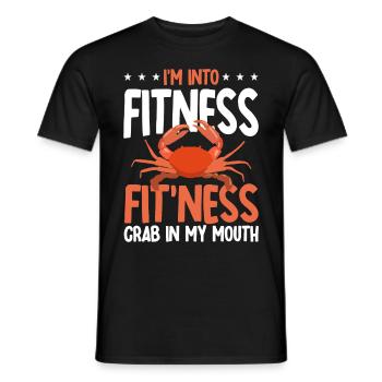 Amateurs de fruits de mer Cadeau Fruits de mer - T-shirt homme - noir - Devant - AI Model Male 178 light (178cm)