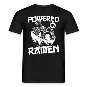 Ramen Noodle Soup Japanese Kawaii Gift Ramen - Men's T-Shirt - black - Front - AI Model Male 178 light (178cm)